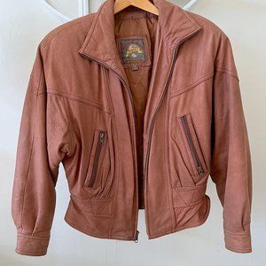 Vintage Genuine Leather Aviator Jacket